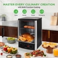 thumbnail image 2 of NutriChef Vertical Countertop Oven with Rotisserie, Bake, Broil & Kebab Functions, 1500W, Adjustable Settings, 2 Shelves, Includes Grill, Skewer Racks & Bake Pan, 2 of 5