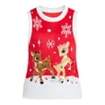 thumbnail image 5 of Rudolph the Red-Nosed Reindeer Women's Embellished Christmas Sweater Vest, Sizes XXS-XXL, 5 of 5