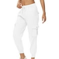 thumbnail image 2 of Mohiass Women Hiking Pants Lightweight Cargo Joggers Outdoor Quick Dry Athletic Pants with Pockets Casual Travel Pants White 3XL, 2 of 6