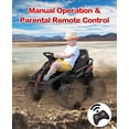 thumbnail image 5 of Garvee 24V Kids Electric Vehicle with Parental Controls – 6MPH 200W 4x4 Ride-On Truck, Adjustable Seat, Music, and Off-Road Capability for Boys and Girls Ages 3 and Up,Black, 5 of 7
