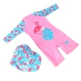 thumbnail image 1 of Traje De Baño De Una Pieza Para Niños, Traje De Baño Para Niñas De Deportes Acuáticos De Manga Larga Elástico Con Sombrero Para La Playa, 1 of 7