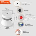 thumbnail image 2 of Detector de humo Sensor de alarma contra incendios de alta sensibilidad para interior del hogar (ZigBee) Likrtyny  Para estrenar, 2 of 9