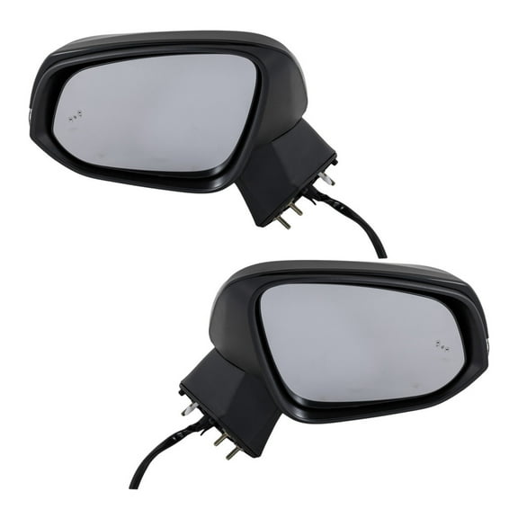 For Toyota RAV4 2019 2020 2021 Door Mirror Driver and Passenger Side | Pair | Power | Heated | Manual Folding | Paintable | Replacement For TO1320388, TO1321388 | 879400R271G0-PFM, 8794042-E11