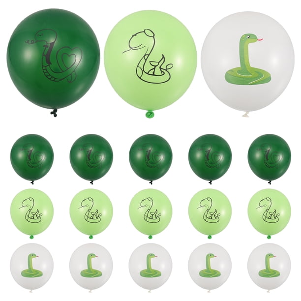 18 globos de fiesta con forma de serpiente, colgantes, para decoración de fiestas, recuerdos de fiesta