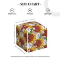 thumbnail image 4 of Sikiie Cartoon Sunflowers Leather Tissue Box Cover Square, tissue box holder, Tissue Box with Bottom Belt-5.2”x5.2”x5.2”, 4 of 7