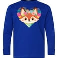 thumbnail image 3 of Inktastic Fox Lover Heart Cute for Girls Long Sleeve Youth T-Shirt, 3 of 5