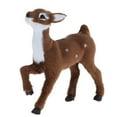 thumbnail image 4 of Simulation Christmas Elk Plush Reindeer Model Toy Plush Deer Model Dark Brown Female Stand, 4 of 8