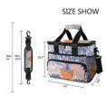 thumbnail image 3 of FORMRS Insulated Cooler Bag 24 Cans Capacity Soft Leakproof Lunch Box with Side Pockets, Pink Leaves, 3 of 7