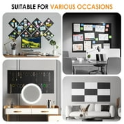 MaxGear Large Cork Board for Wall 48 x 36, 12 Pack Felt Wall Tiles with Pushpins, Black Bulletin Board, Pin Board Tack Board for Office, Home, Decoration