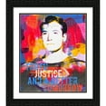 thumbnail image 2 of Stephen Chambers 20x23 Black Ornate Wood Framed With Double Matting Wall Art Titled - Truth Justice, 2 of 6