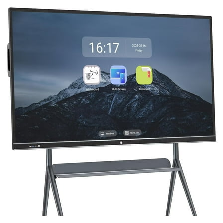 JYXCN 86-inch Interactive Display 4K Android 11, IR Touch Screen with OPS Slot for Conference Rooms