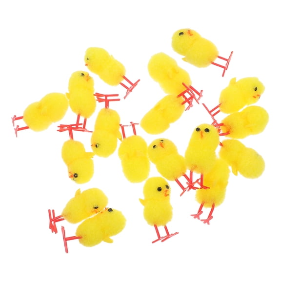 CTIRCHIU 18-Piece Yellow Easter Chick Plush Set, Soft Realistic Spring Holiday Decorations for Home and Party