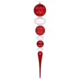thumbnail image 1 of Vickerman MT199293 Ornement de Finial Durian Rouge et Blanc de 42 Po, 1 of 1
