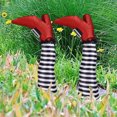 thumbnail image 3 of Bsvklp Decoraciones Piernas Bruja Malvada Halloween Favor Fiesta Al Revés (2 Piezas Blanco), 3 of 9