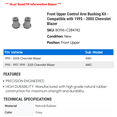 thumbnail image 2 of Front Upper Control Arm Bushing Kit - Compatible with 1995 - 2005 Chevy Blazer 1996 1997 1998 1999 2000 2001 2002 2003 2004, 2 of 2
