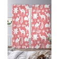 thumbnail image 3 of Tropical Plants Sheer Curtains 84 Inch Length 2 Panels Set Window Treatments, Summer Farmhouse Vintage Camels Red Rod Pocket Semi Curtains for Living Room/Bedroom/Kitchen Décor, 104"W x 84"L, 3 of 7