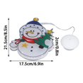 thumbnail image 2 of Christmas Snowman LED Window Light Battery Powered Hanging Light with Suction Cup For Christmas bedroom, 2 of 9