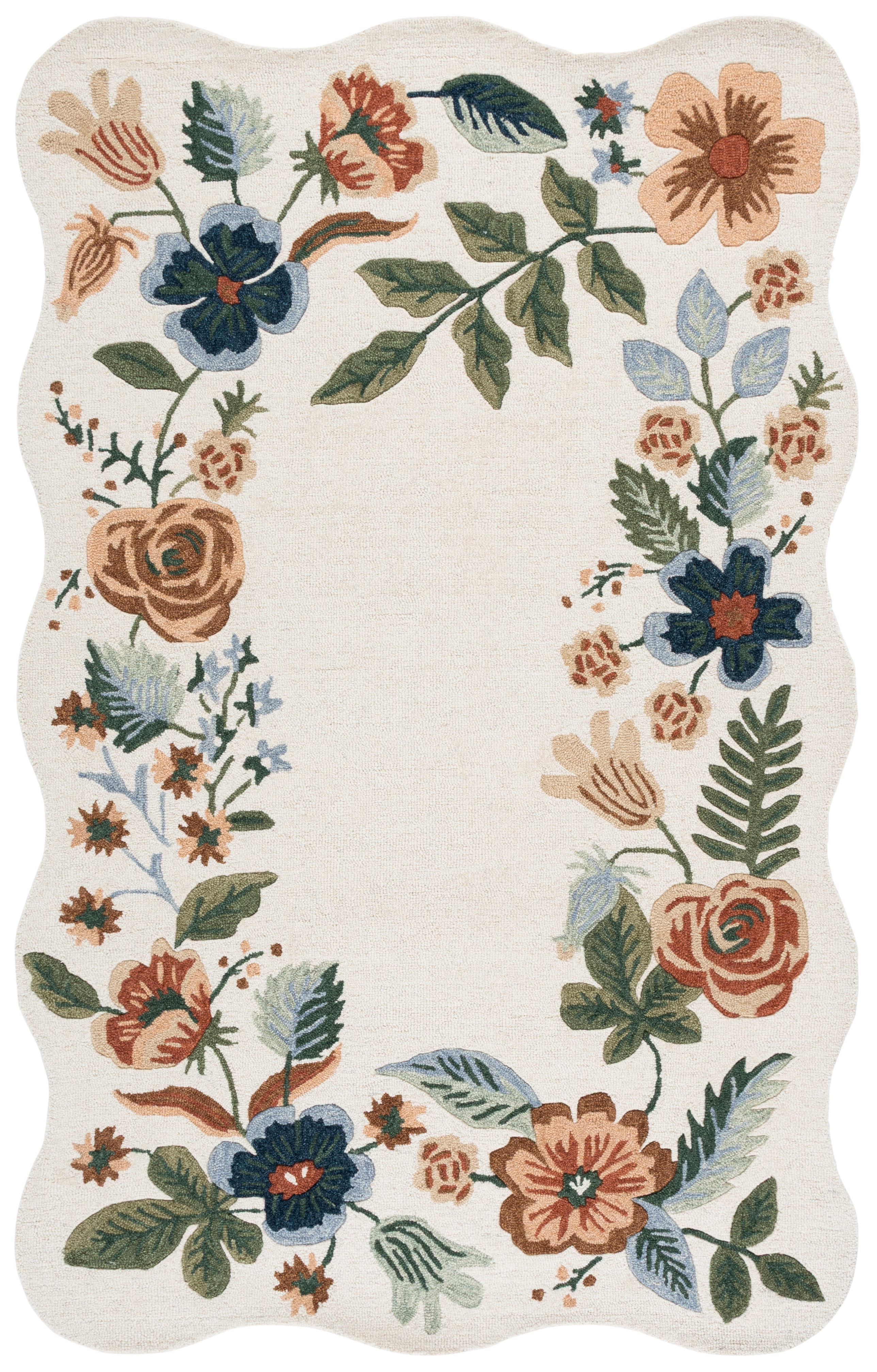 Safavieh Jardin Emalee Floral Area Rug, Ivory/Green, 9' x 12'