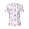 thumbnail image 5 of Wukai Heart Rabbit Print Men's Short-Sleeved Mesh T-Shirt,Quick-Dry Short Sleeve Workout T-Shirt-5X-Large, 5 of 8