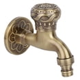 thumbnail image 2 of Vobor G1/2" Brass Washing Machine Wall Mounted Water Faucet Single Cold Tap, 2 of 7
