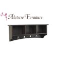 thumbnail image 2 of Alaterre AScA04cL Shaker cottage coat Hooks with Storage, chocolate, 2 of 4