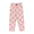 thumbnail image 6 of Uemuo Rabbit And Carrot Pattern Women's Wide Leg Palazzo Lounge Pants with Pockets Light Weight Loose Comfy Casual Pajama Pants-, 6 of 9