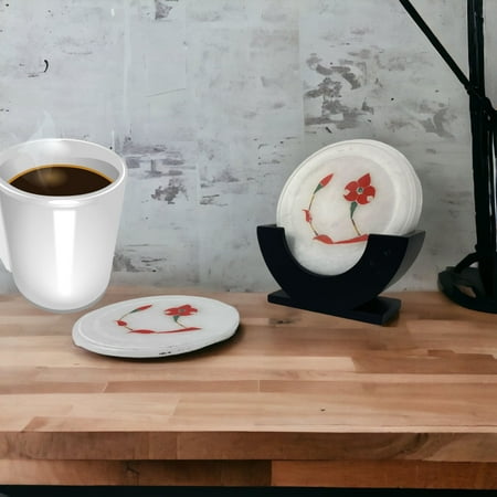 

LoveNspire Marble Inlay Coaster Marble Coaster Set Handcrafted Coasters Engraved Marble Coasters Marble Coasters Stone Coasters