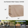 thumbnail image 2 of Wnanan Housse de Table de Four à Pizza - Housse Imperméable Robuste pour Table de Four à Pizza Compatible avec Chariot Utilitaire Extérieur de 51 Pouces et Armoire de Rangement Kaki, 2 of 5