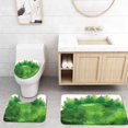 thumbnail image 1 of ABPHQTO Bosque verde Juego de alfombras de baño de 3 piezas Alfombra de baño Alfombra de contorno y tapa de inodoro ABPHQTO Cont-CHAPPLE-20784, 1 of 2