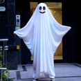 thumbnail image 2 of Unisex Adult Ghost Clothing Classic Spooky Body Jumpsuit Hooded Capes White-1 L, 2 of 4
