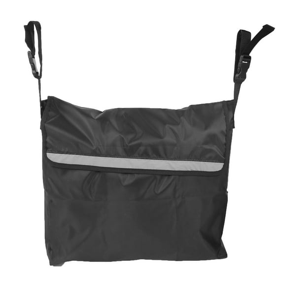 Wheelchair Bag, Large Capacity Wheel Chair Storage Tote Backpack Bag Travel Messenger Back Pack Side Store Accessories for Mobility Transport Scooter Use[Black]