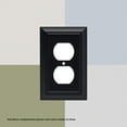 thumbnail image 4 of Franklin Brass Stamped Round (1-Pack) Decorative Light Switch Cover Matte Black 2-Gang Wall Plate Double Toggle Electrical Outlet Guards W10246-FB-C, 4 of 8