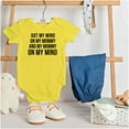 thumbnail image 3 of Funny Mommy on my Mind Hip Hop Romper Boys or Girls Infant Baby Brisco Brands 12M, 3 of 6
