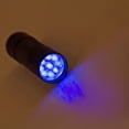 thumbnail image 5 of Linterna LED ultravioleta de 9 LED/linterna LED UV de luz negra 395nm Detector de manchas y orina para mascotas Encuentra manchas en la ropa alfombra o alfombras JFHHH pequeña, 5 of 5