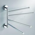 thumbnail image 2 of Toallero de baño Zulema Montado en Pared 4 Brazos Acero inoxidable, 2 of 8