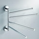 thumbnail image 2 of Barra de Toal Giratoria Perfecl de Acero Inoxidable Plegable 4 Barras Toallero de baño, 2 of 8