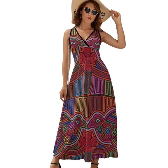 Mola De Panama Bird Sleeveless Dress Summer Women Clothes Dress for Pregnant Women Dresses
