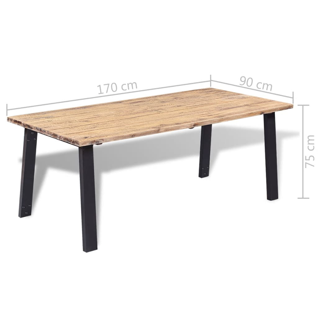 Lowestbest Solid Wood Dining Room Table, Rectangle Kitchen Dinner Table Lowestbest Solid Wood Dining Room Table, Rectangle Kitchen Dinner Table