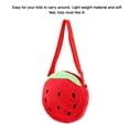 thumbnail image 1 of Bolsa De Felpa Para Niños, Bolsa De Felpa De Fresa Linda Súper Suave, Uso Ligero Al Aire Libre Para Bebé Niño Uso De Viaje Bebé Niña, 1 of 7