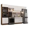 thumbnail image 1 of Cocina Integral MADESA 350cm Marrón/Blanco Glamy, 1 of 5
