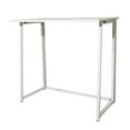 thumbnail image 5 of Hassch 32 inch Computer Desk Foldable Table, Laptop Table with Metal Legs for Working Writing Studying, White, 5 of 7