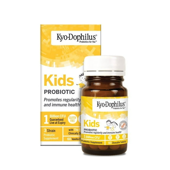 Kyo-Dophilus Kids Probiotic, Promotes regularity and immune health*, 60 Tablets