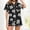 Black, variant on ClodeEU Women's St. Patrick's Day Print Silk Satin Pajamas Set,Short Sleeve Button Sleepwear Loungewear 2 Piece White 01,Womens Plus L