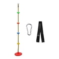 thumbnail image 4 of harayaa Children's Climbing Rope Tree Hanging Rope Heavy Duty Disc Hanging Seat Set for Red colorful rope, 4 of 8