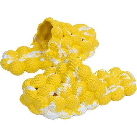 

Massage Bubble Slides Slippers for Women and Men Cute Reflexology Sandals for Ladies/Girls Funny Lychee Non-slip Spa Slippers Gym House Slippers Shower Bedroom Slippers