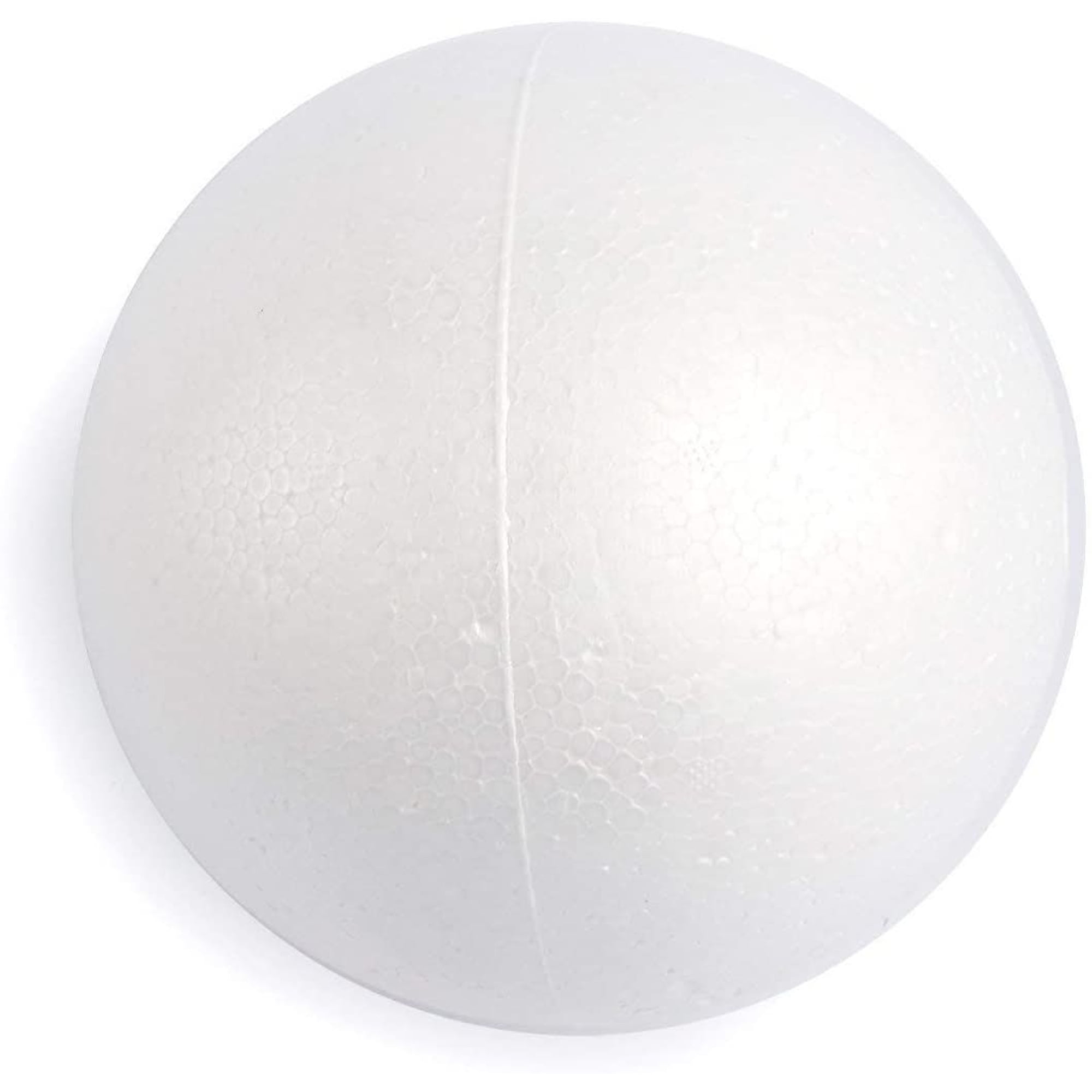 6Pack Craft Foam Balls 4 inch, White Polystyrene Smooth Round Balls, for Arts and Crafts Supplies, School Project, Weddings, Christmas, Home