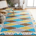 thumbnail image 2 of SAFAVIEH Rodeo Drive jordan Geometric Area Rug, Blue/Ivory, 5' x 8', 2 of 9