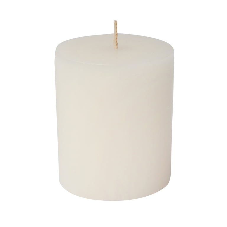 Mainstays 2.5 x 2.8 Unscented Ivory Pillar Candles, 3-Pack photo 2