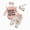 H224-Pink, variant on TOWED22 Baby Girl Clothes Newborn Infant Outfits 4Pcs Cute Fall Fall Clothes Spring Romper Set Hat Headband,0-3 M