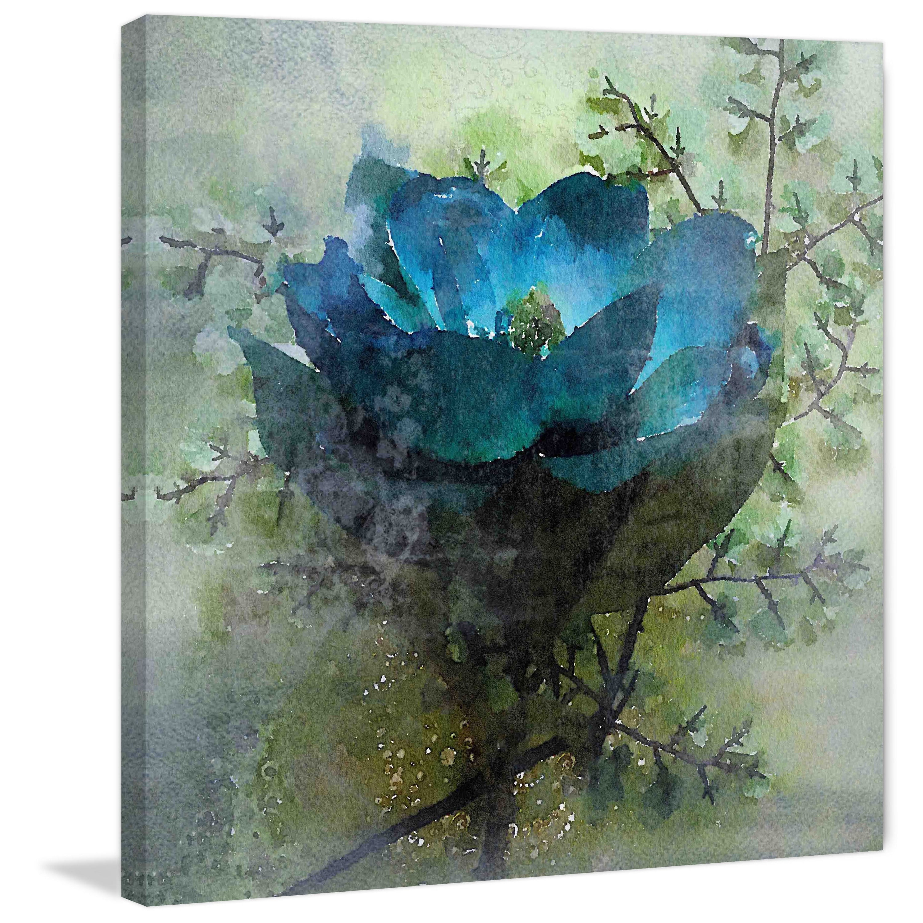 Marmont Hill 'Calm Blues' by Irena Orlov Painting Print on Wrapped Canvas
